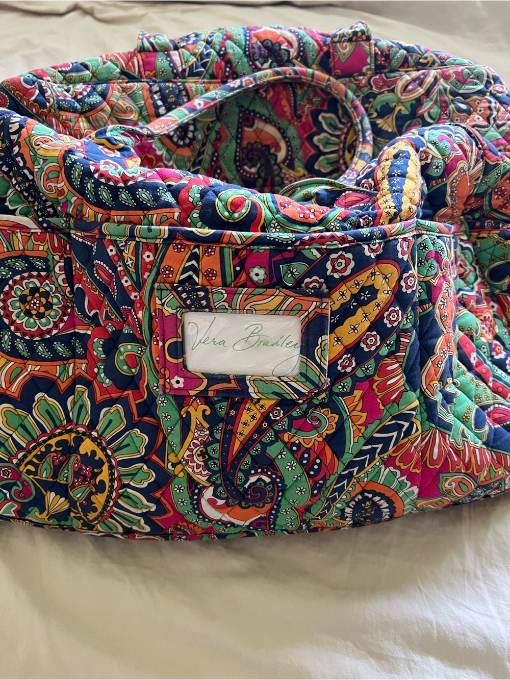 Vera Bradley Quilted Weekender Bag in Multicolor Paisley